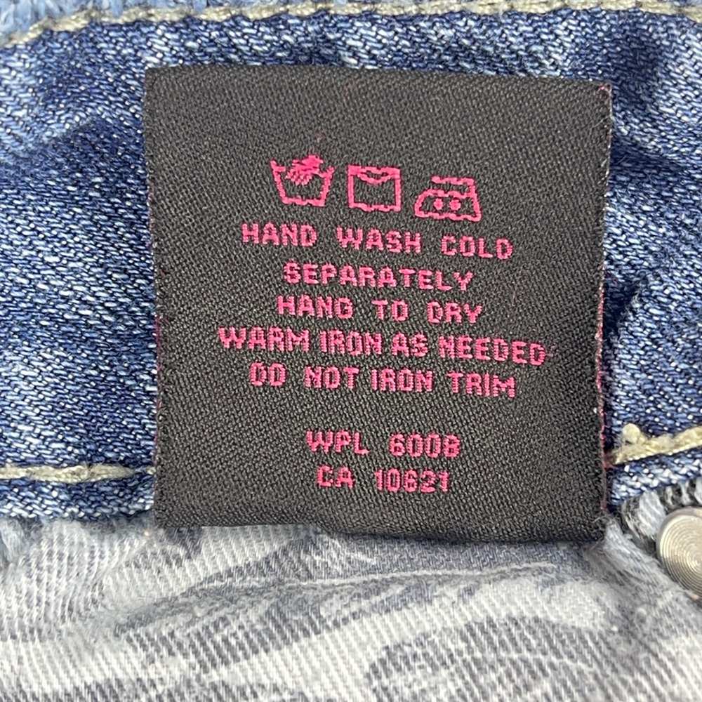 Rock & Roll Cowgirl Jeans Women 27/32 Blue Bootcut Flare Distressed W2-1383 - Picture 11 of 13
